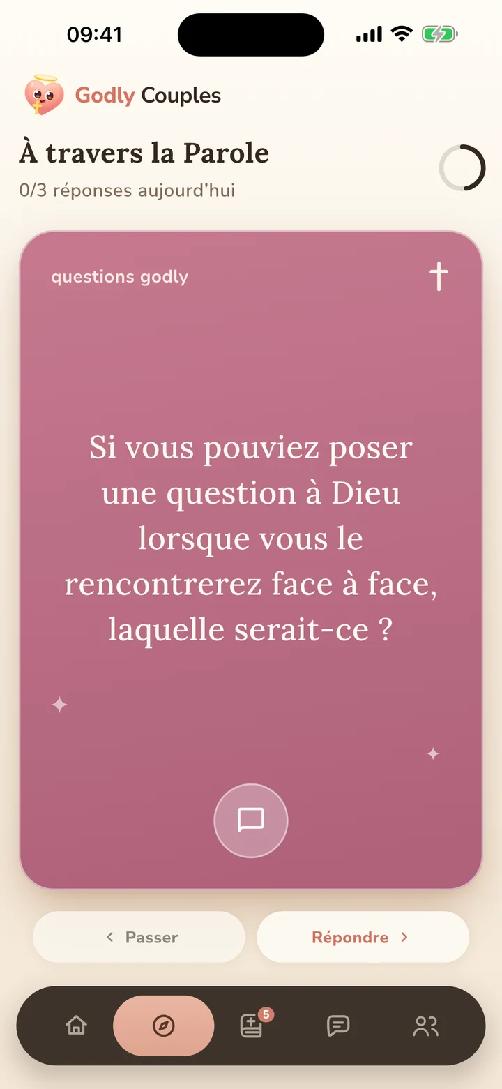Une question pour nourrir la relation dans Godly Couples